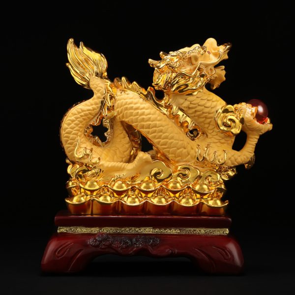 Tượng rồng vàng phong thủy - Nhang THÀNH TÂM - Cung cấp nhang giá sỉ