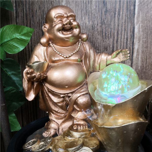 Thác nước phong thủy tượng phật Di Lặc - Nhang THÀNH TÂM - Cung cấp nhang giá sỉ