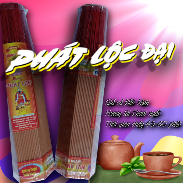 Nhang Phát lộc - Nhang THÀNH TÂM - Cung cấp nhang giá sỉ