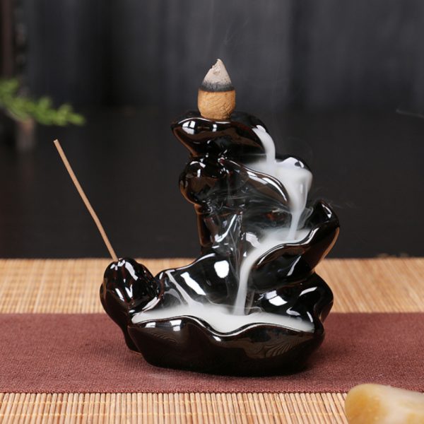 Thác trầm hình vần sen 2 tầng - Nhang THÀNH TÂM - Cung cấp nhang giá sỉ