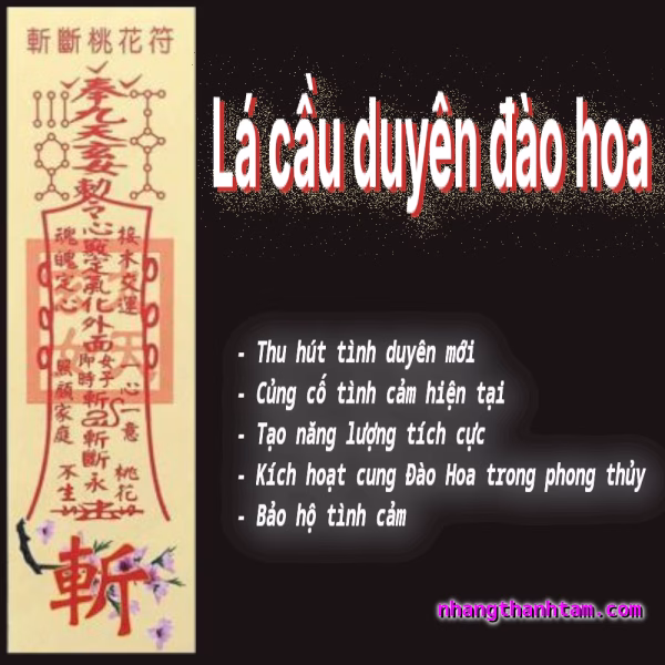 Lá cầu duyên đào hoa - Nhang THÀNH TÂM - Cung cấp nhang giá sỉ
