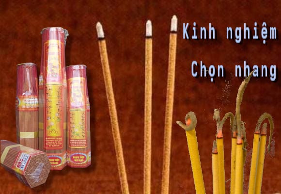Kinh nghiệm chọn mua nhang - Nhang sạch, hương lành, hương của lòng thành