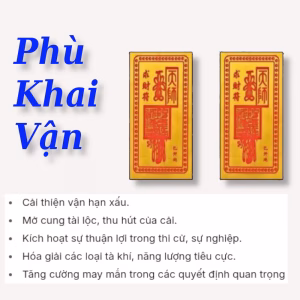 Phù khai vận - Nhang THÀNH TÂM - Cung cấp nhang giá sỉ
