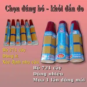 Nhang thơm 4 tấc hảo hạng từ Nhang THÀNH TÂM mang mùi hương thanh khiết, ít khói, an toàn cho sức khỏe. Sản phẩm cao cấp giúp không gian thờ cúng ấm cúng, bình an.