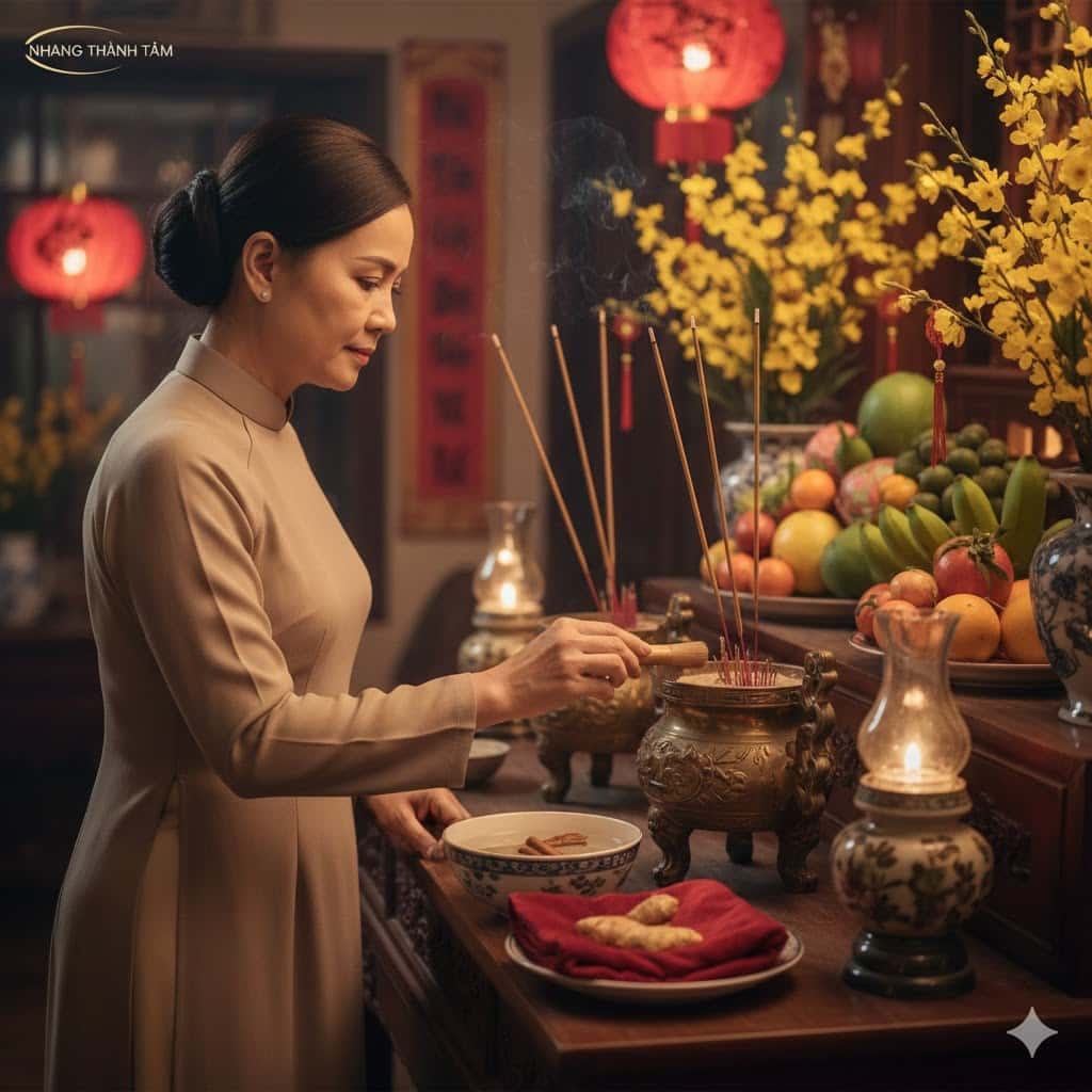 Phong tục Tống Cựu Nghinh Tân và Cách Bao Sái Bàn Thờ Đúng Cách