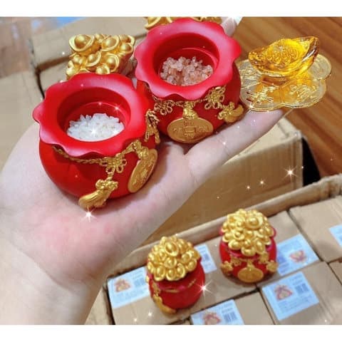 Hũ đựng gạo muối tài lộc SU