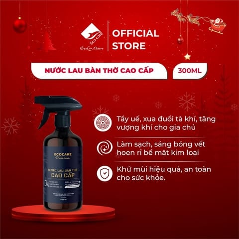 Lau bàn thờ premium 300ml - ECOCARE