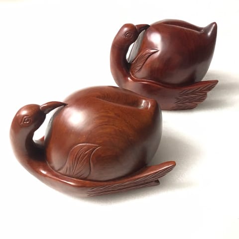 Tượng Cò Đào Gỗ Hương: Nét đẹp thanh cao cho gian thờ thêm ấm cúng