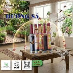 Nhang Hương Sả THÀNH TÂM - Cách Đuổi Muỗi Tự Nhiên, Diệt Muỗi Hiệu Quả