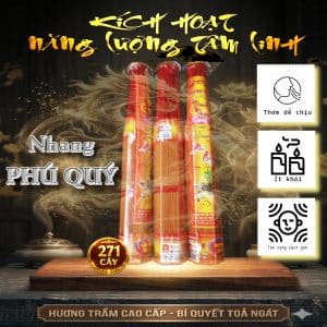 Nhang Thơm Mùi Trầm Bó Lục Giác 271 Cây (38cm) | Nhang THÀNH TÂM