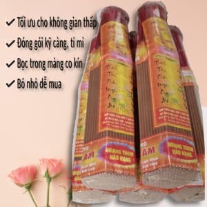 Nhang 3 Tấc Thơm Ngát Mạnh 271 Cây – Mùi Rõ, Lan Xa, Không Ám Trần