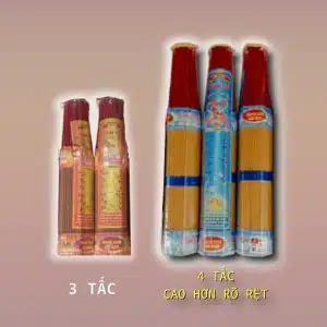 Nhang thơm bát ngát 4 tấc 271 cây, hương lan xa, cháy lâu 45–60 phút, phù hợp bàn thờ cao và không gian rộng, đóng gói kỹ sạch sẽ.