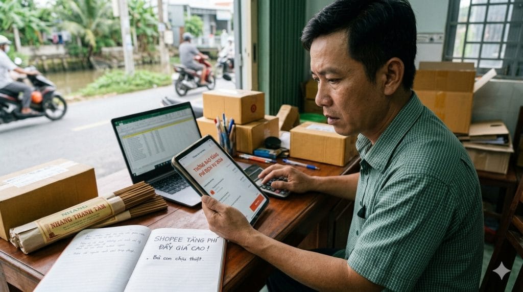 Tình trạng Shopee tăng phí đẩy giá sản phẩm lên cao khiến mua hàng online không còn rẻ. Hãy ghé Nhang THÀNH TÂM mua nhang sạch tận xưởng giá gốc.