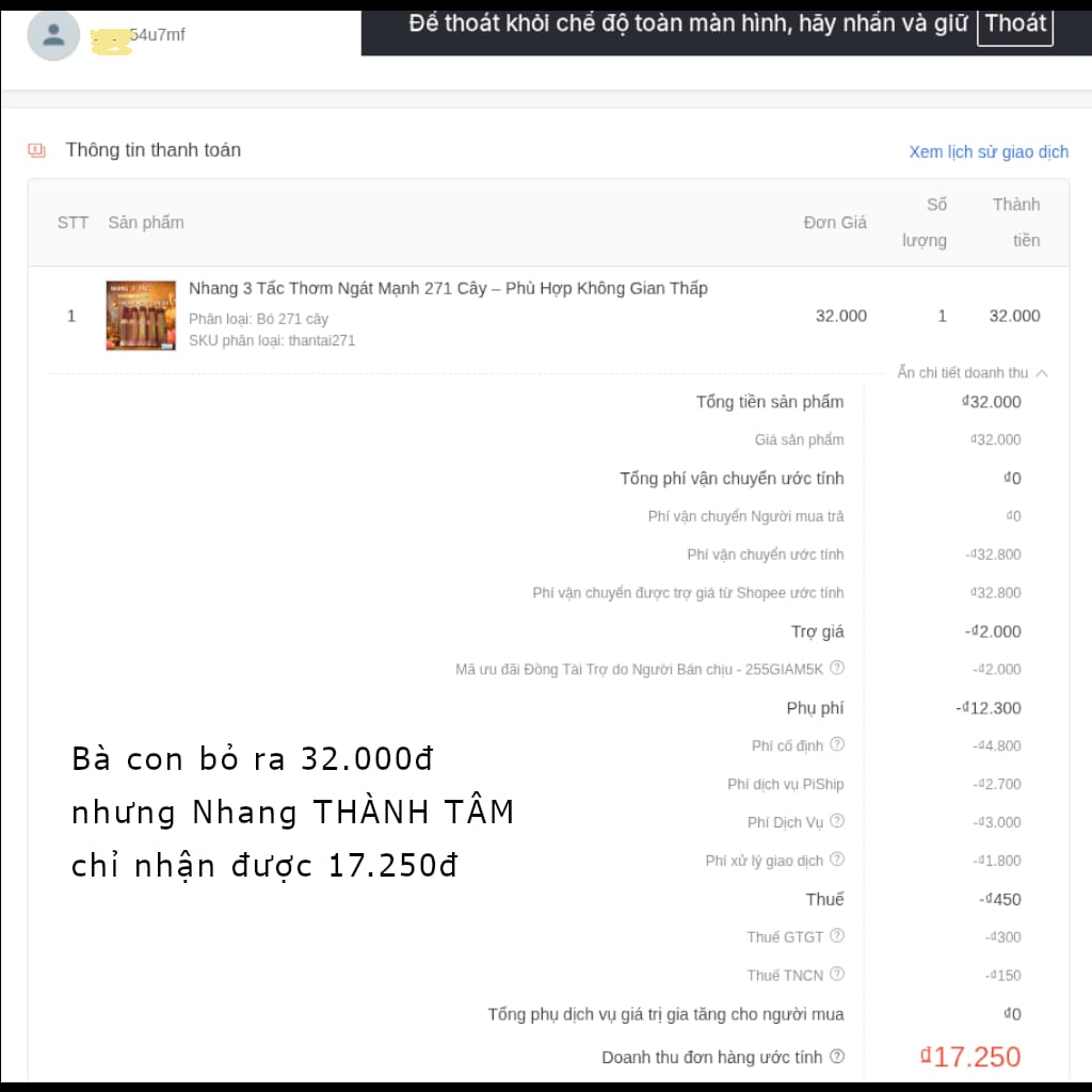 Tình trạng Shopee tăng phí đẩy giá sản phẩm lên cao khiến mua hàng online không còn rẻ. Hãy ghé Nhang THÀNH TÂM mua nhang sạch tận xưởng giá gốc.