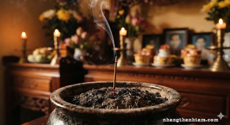 Giải thích lý do vì sao nhang để lại tàn đen sau khi cháy và việc sử dụng nhang tàn đen có ảnh hưởng đến sức khỏe gia đình hay không.